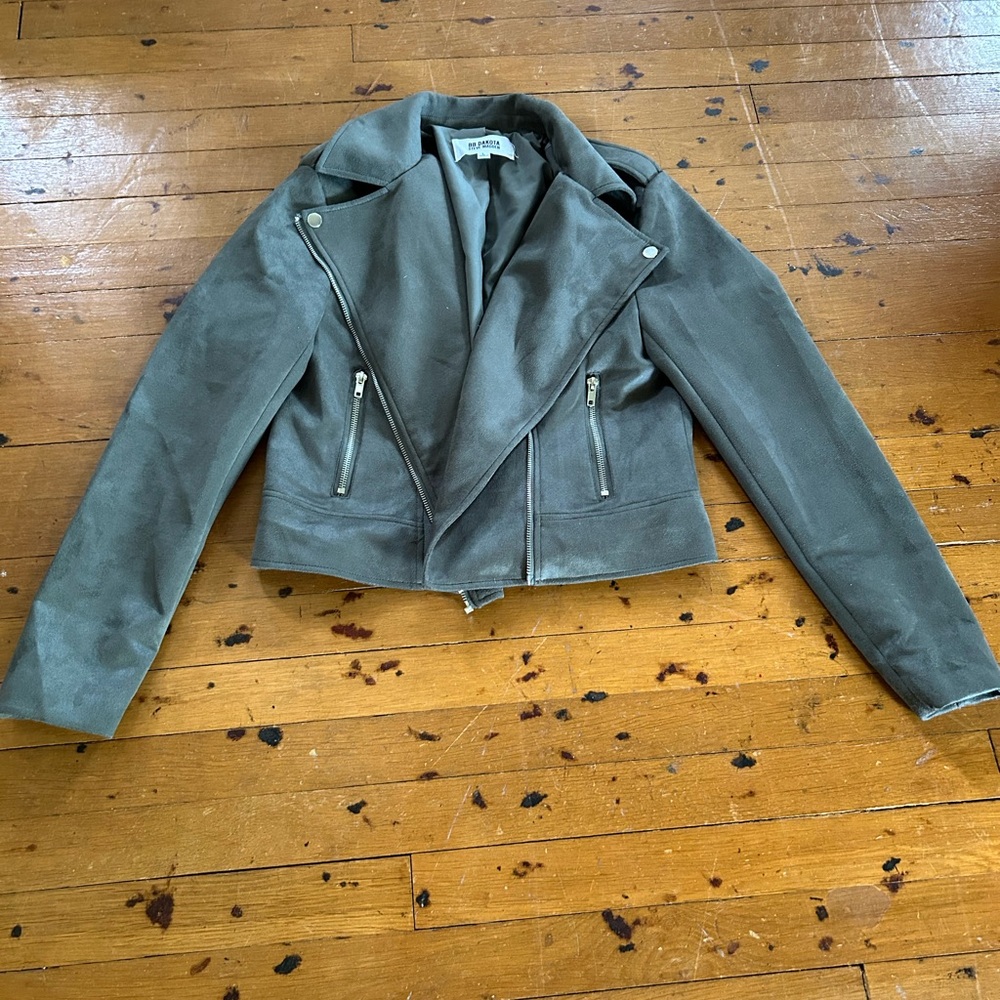 BB Dakota by Steve Madden Gray Bomber Jacket